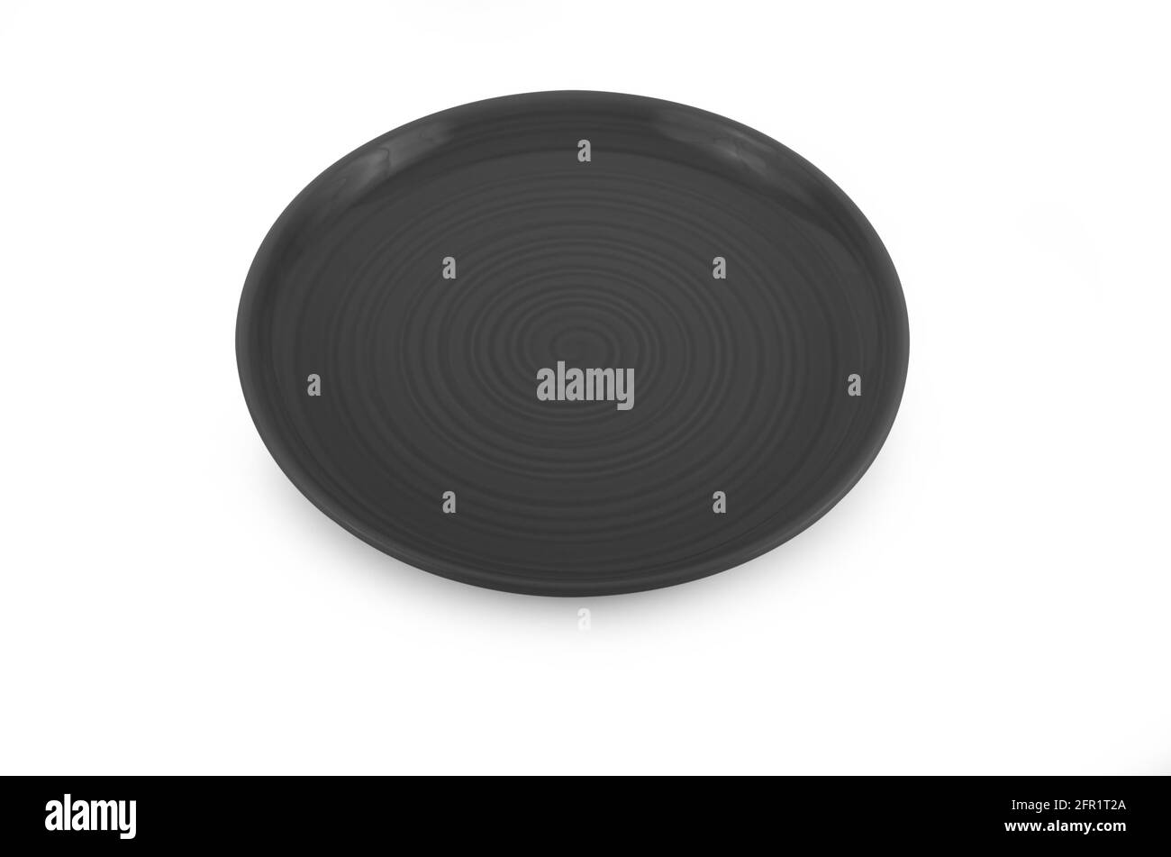 empty plate isolated on white background Stock Photo - Alamy