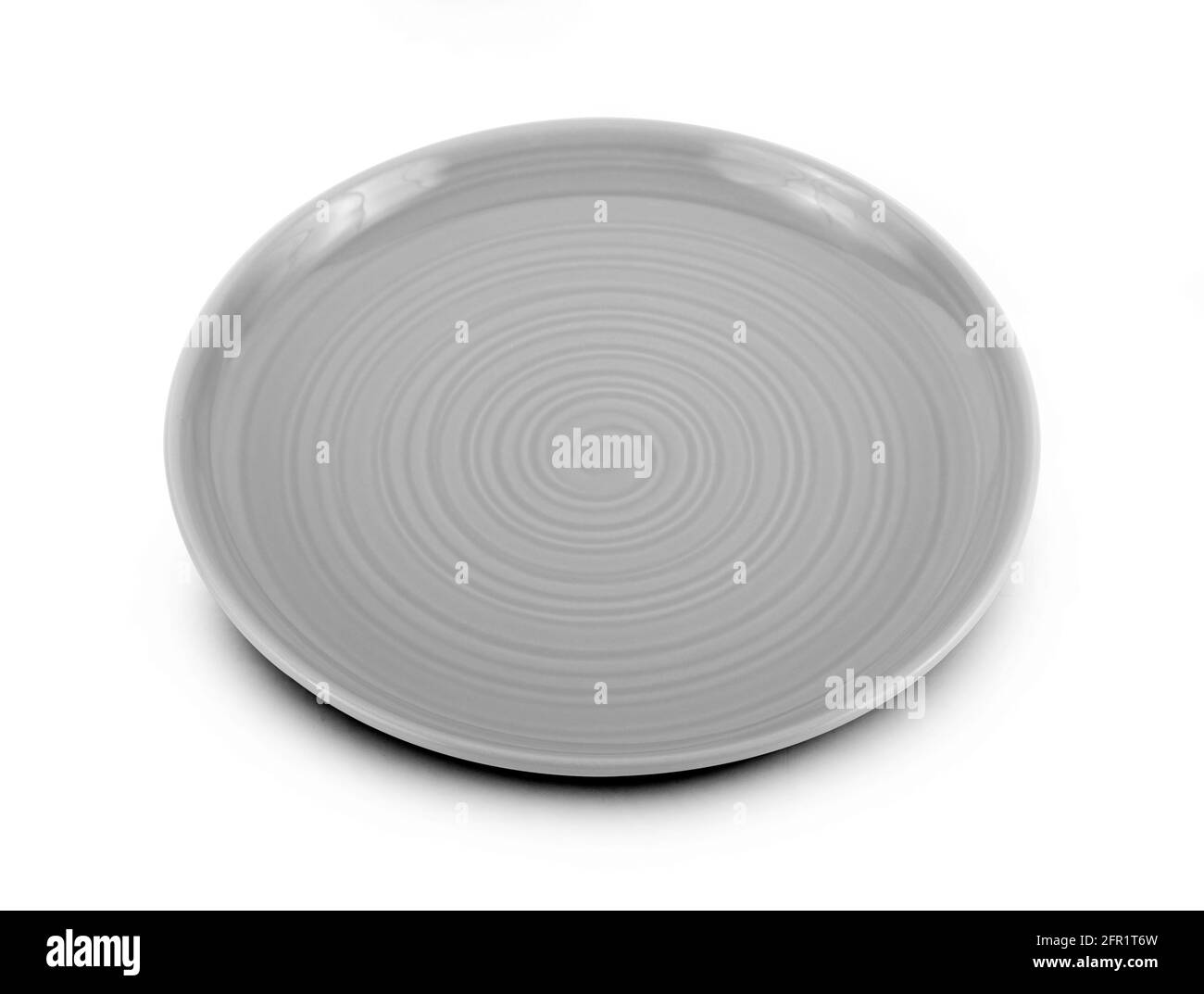 empty plate isolated on white background Stock Photo - Alamy