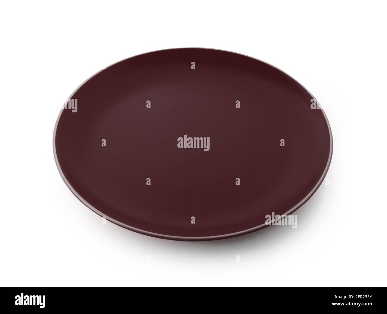 empty plate isolated on white background Stock Photo - Alamy