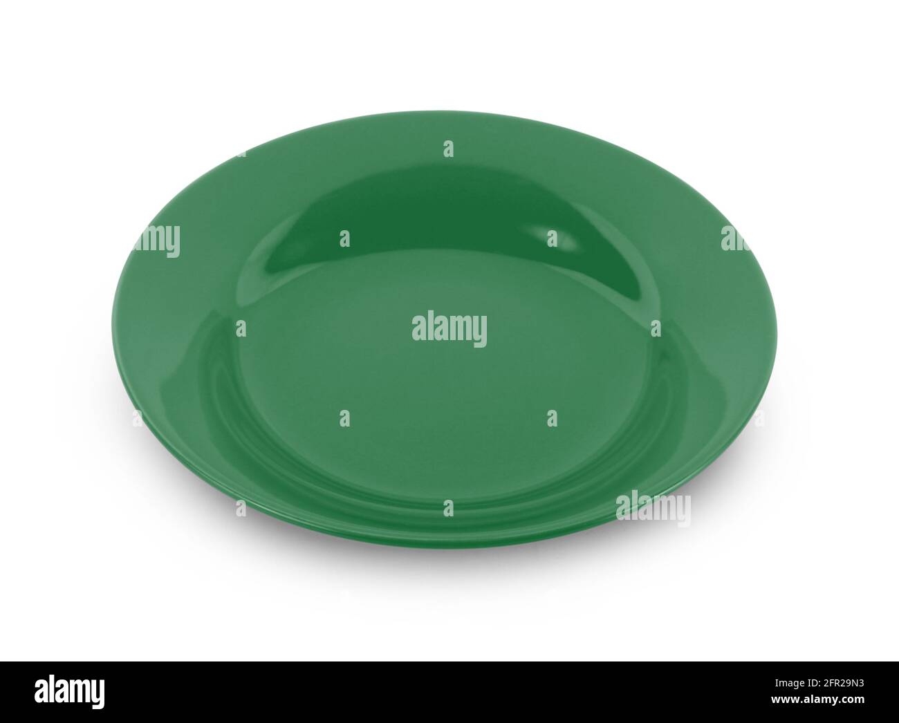 empty plate isolated on white background Stock Photo - Alamy