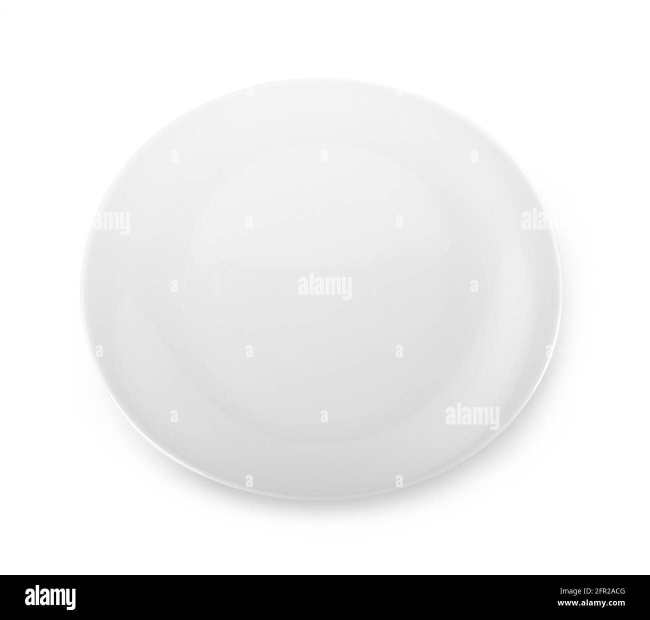 empty white plate isolate on white background Stock Photo - Alamy