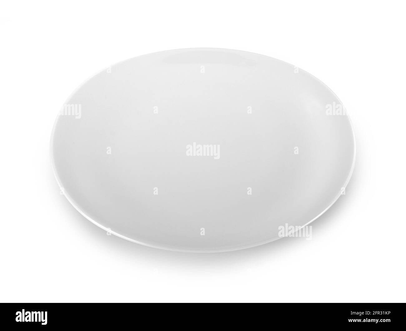 white plate isolated on white background Stock Photo - Alamy