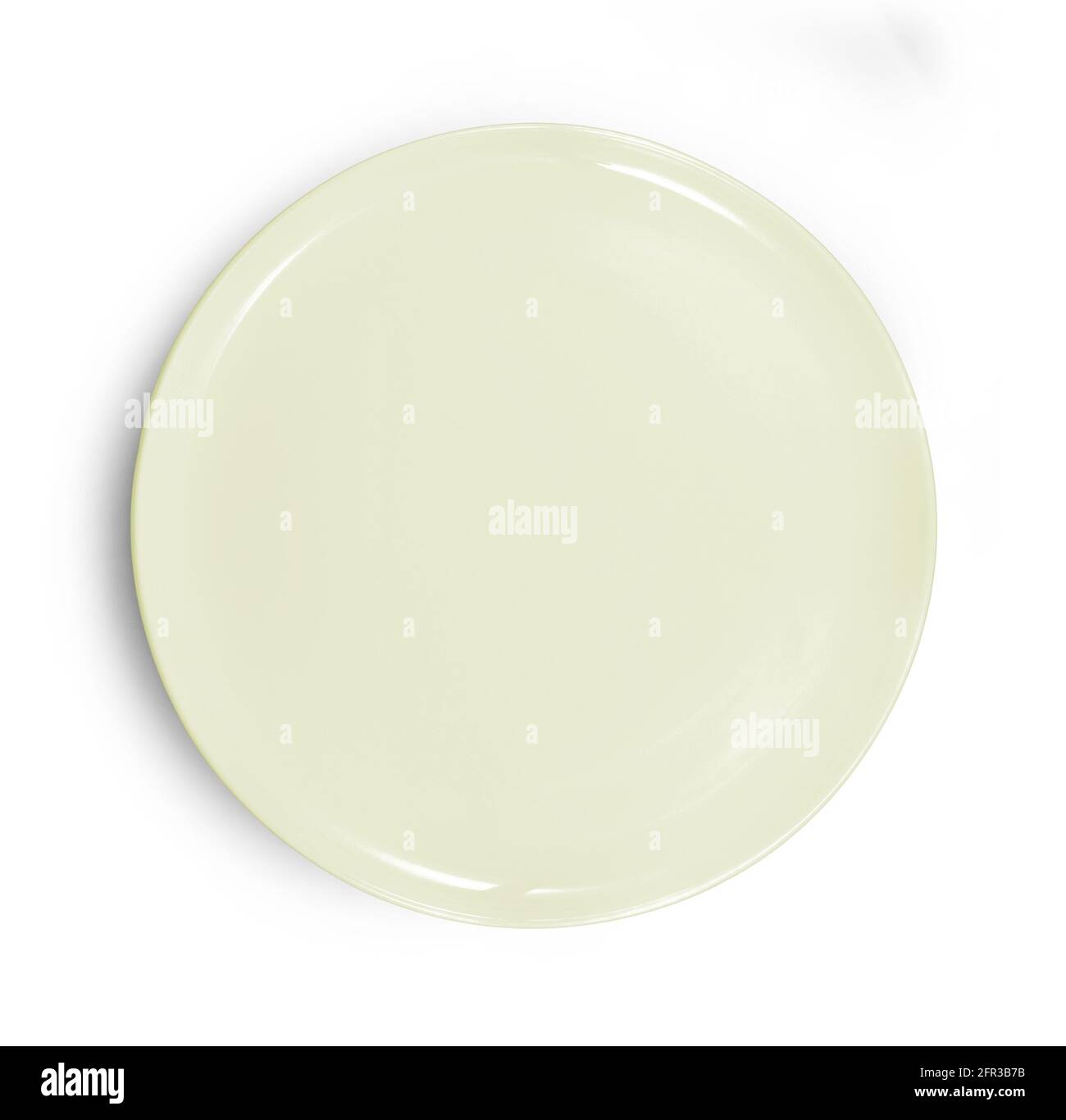 empty plate isolated on white background Stock Photo - Alamy
