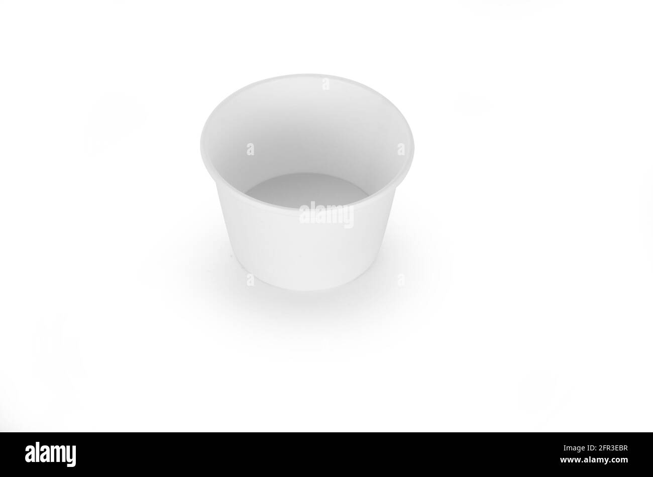 empty cup on a white background Stock Photo Alamy