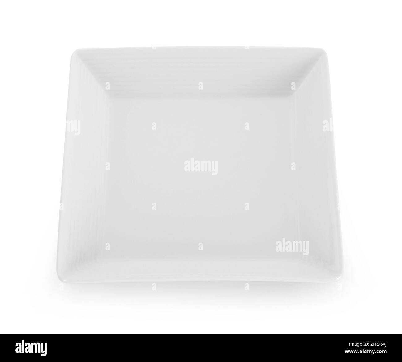 empty plate isolated on white background Stock Photo - Alamy
