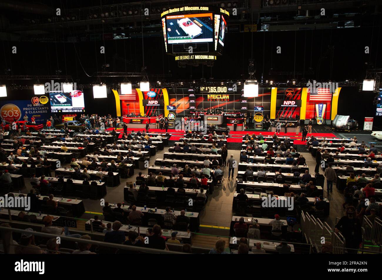 Indianapolis, USA. 20th May, 2021. A view of the auction floor at the