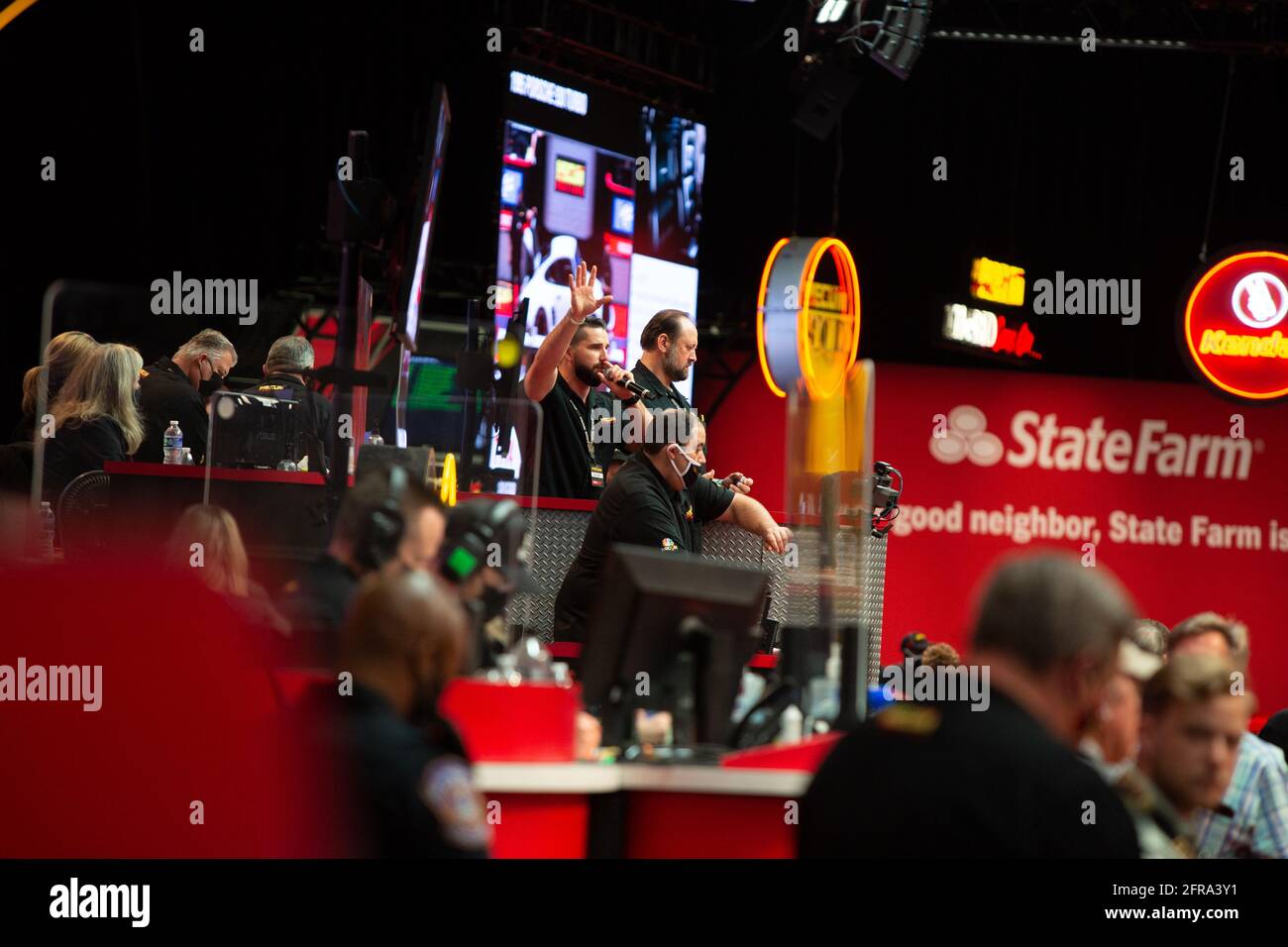 Indianapolis, USA. 20th May, 2021. A view of the auction floor at the