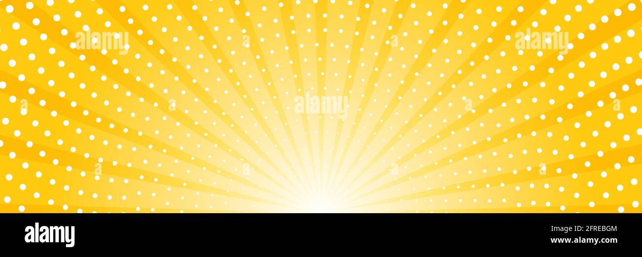 Abstract background with sun ray and dots. Summer vector illustration ...