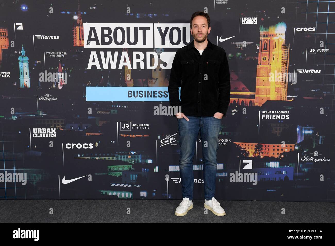 Munich, Germany. 20th May, 2021. Philipp Westermeyer shows up at the 'About You' awards ceremony. The social media personalities of the year are honored in the categories Style, Sports, Business, Empowerment and Digital Art. Credit: Felix Hörhager/dpa/Alamy Live News Stock Photo