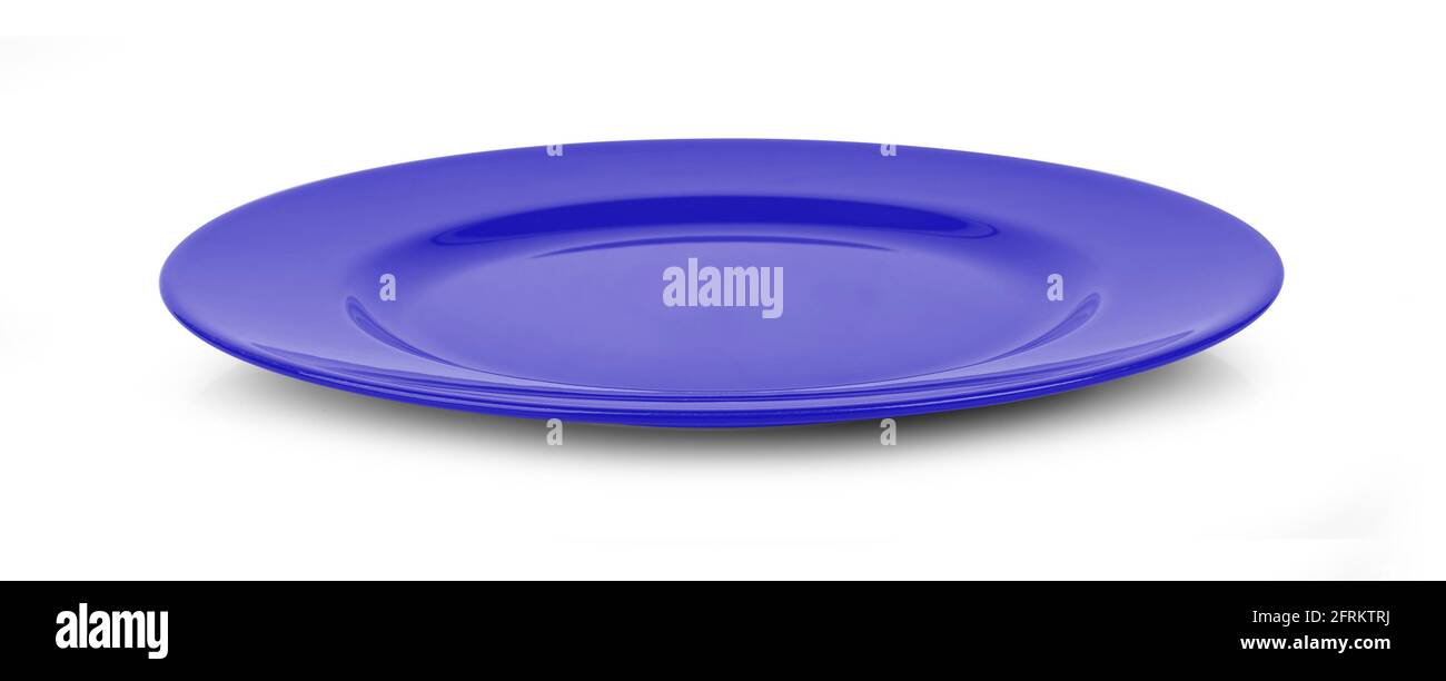 empty plate on white background Stock Photo - Alamy