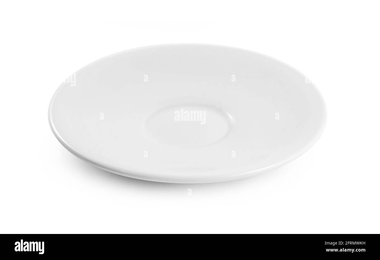 white plate isolated on white background Stock Photo - Alamy