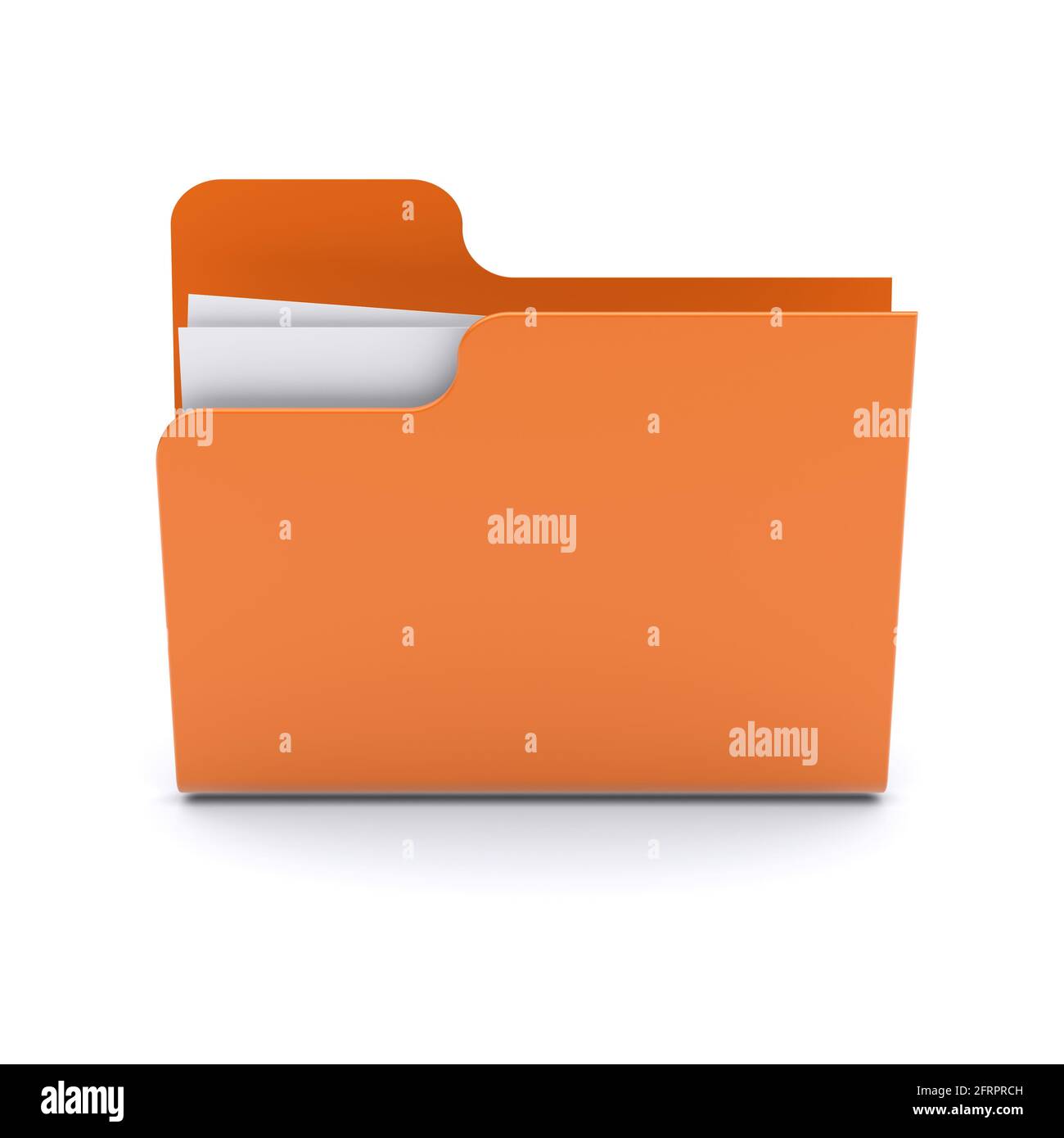 Folder on a white background. 3d image Stock Photo
