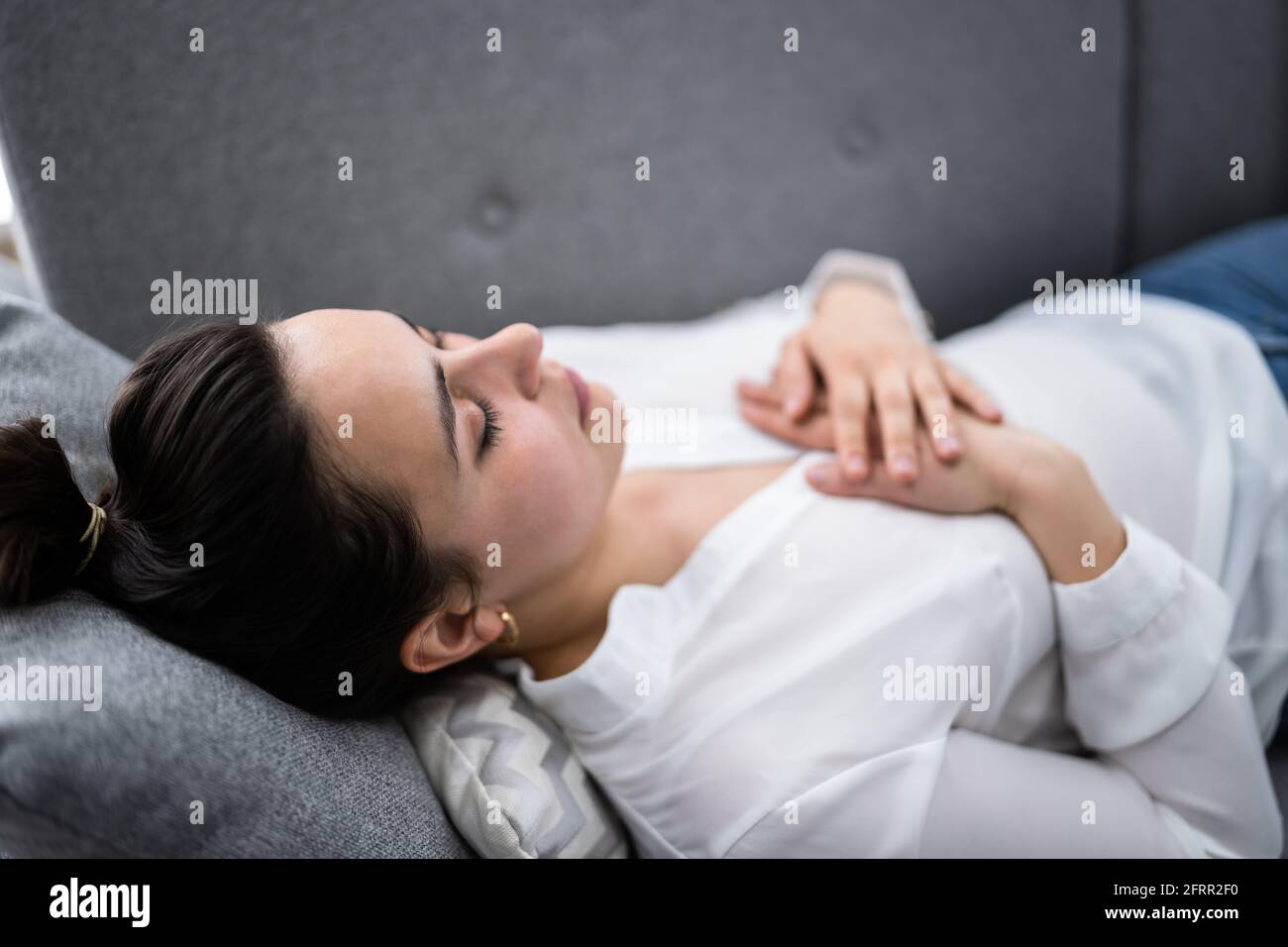 Psychic Hand Healing Energy Light And Reiki Therapy Stock Photo