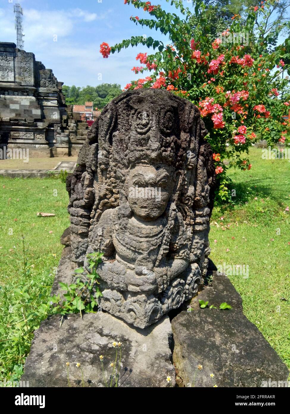 Java Hinduism Kediri, East Java Indonesia - March 15th, 2021: The statue on Surowono ...