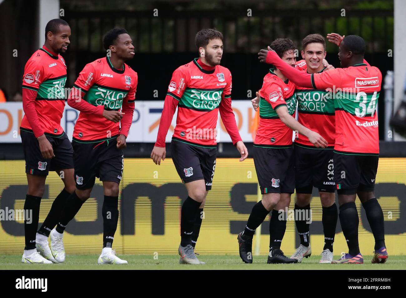 NIJMEGEN, NETHERLANDS MAY 20 Bart van Rooij of NEC celebrating his