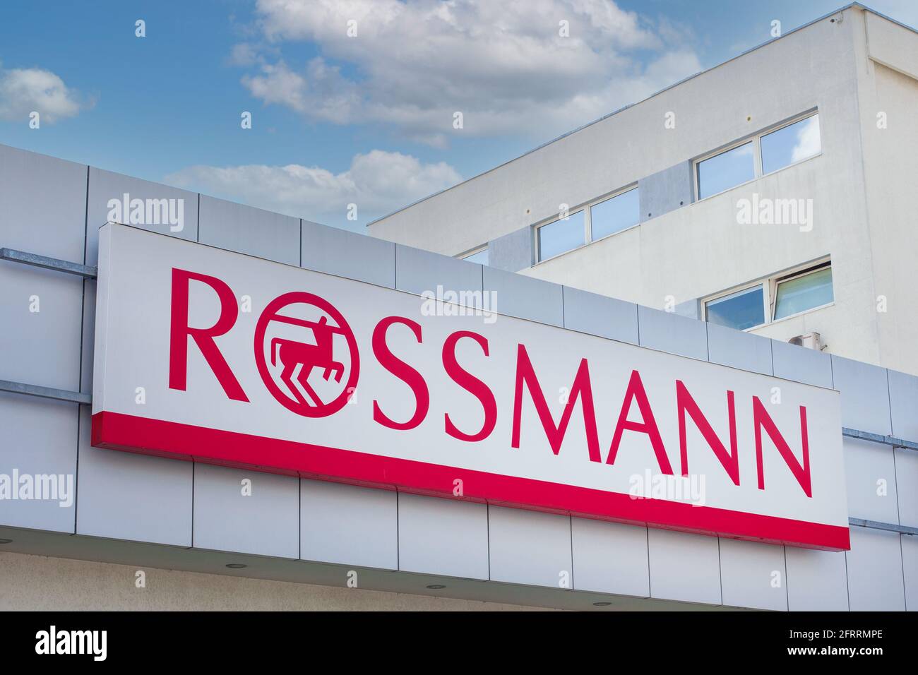 Rossmann cosmetics and beauty shop. Logo lettering Stock Photo - Alamy
