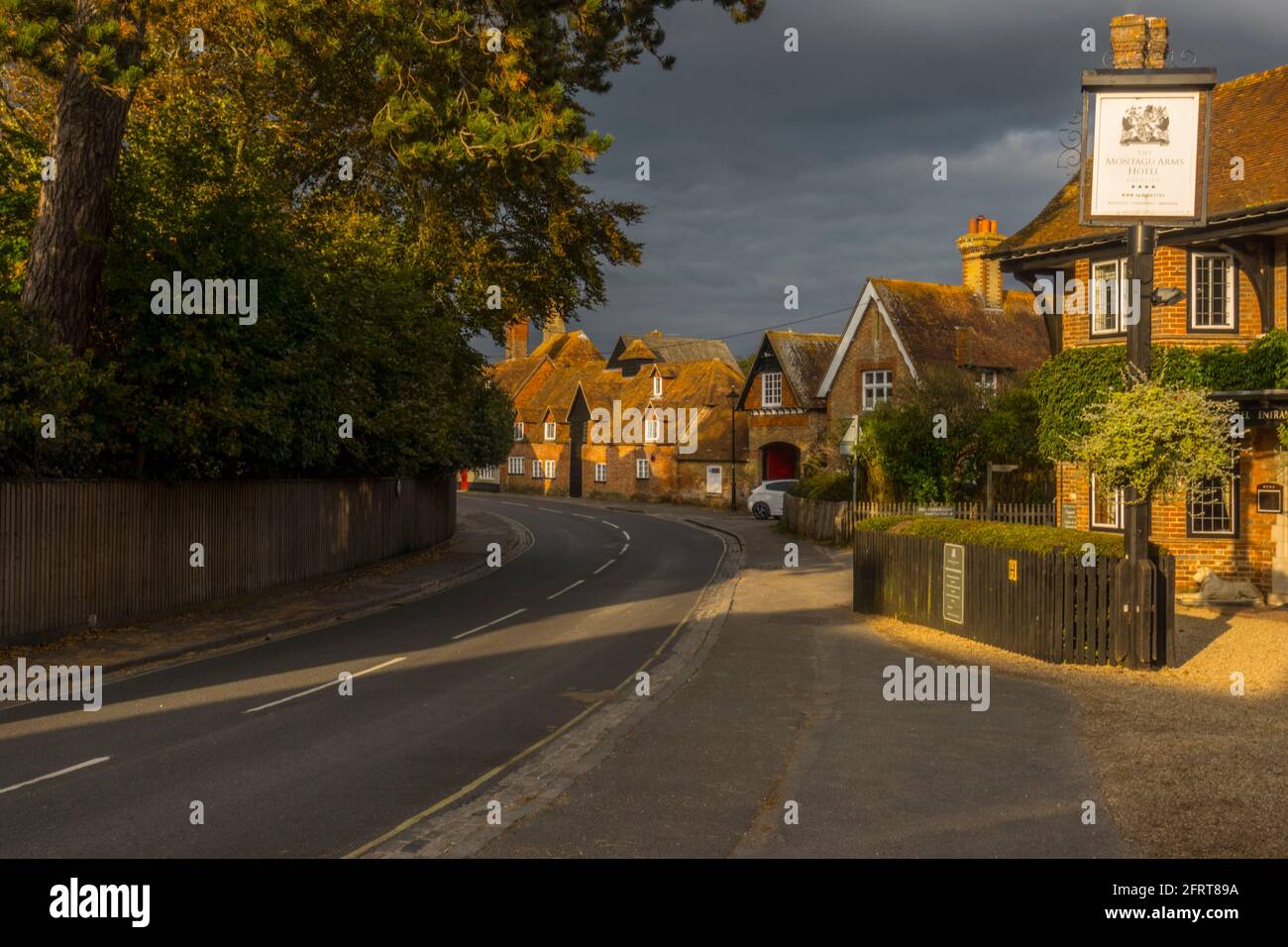 Palace Lane in Beaulieu Village in the New Forest Stock Photo