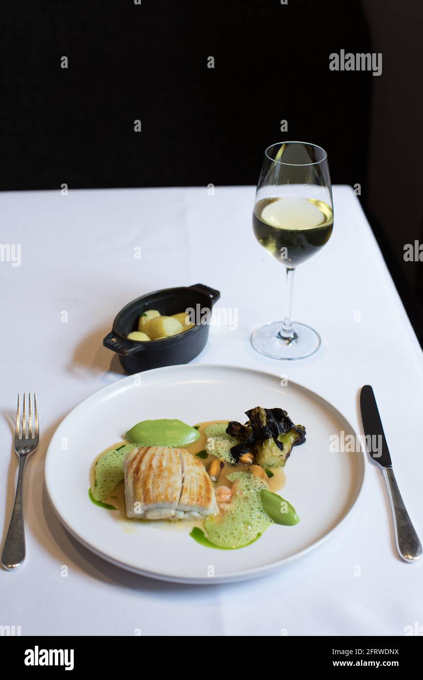Fine dining, Dublin, Ireland Stock Photo Alamy