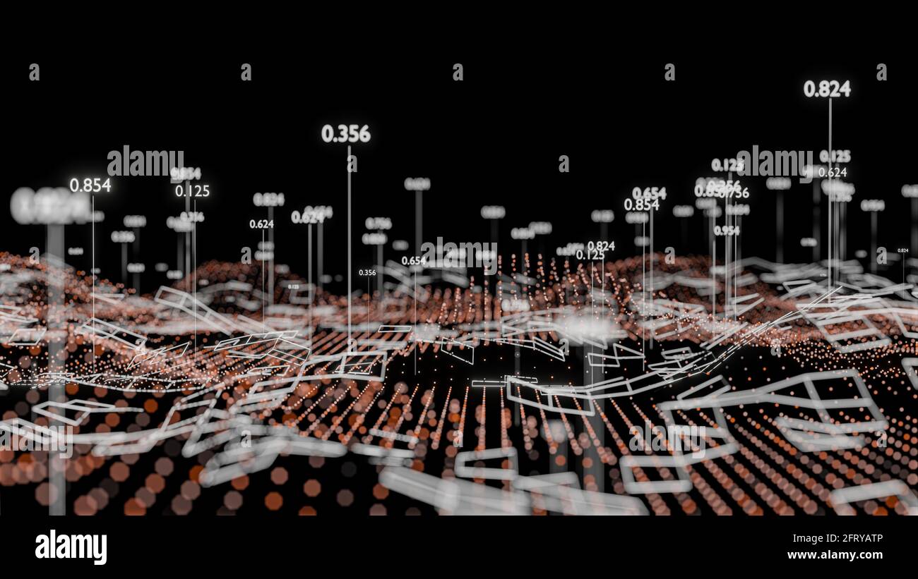 Big Data Visualization. Abstract structure Stock Photo - Alamy