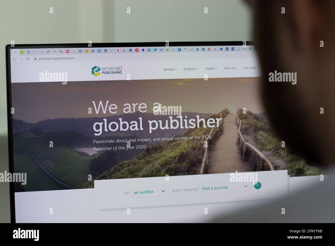 New York, USA - 1 May 2021: Emerald Group Publishing company website on  screen, Illustrative Editorial Stock Photo - Alamy