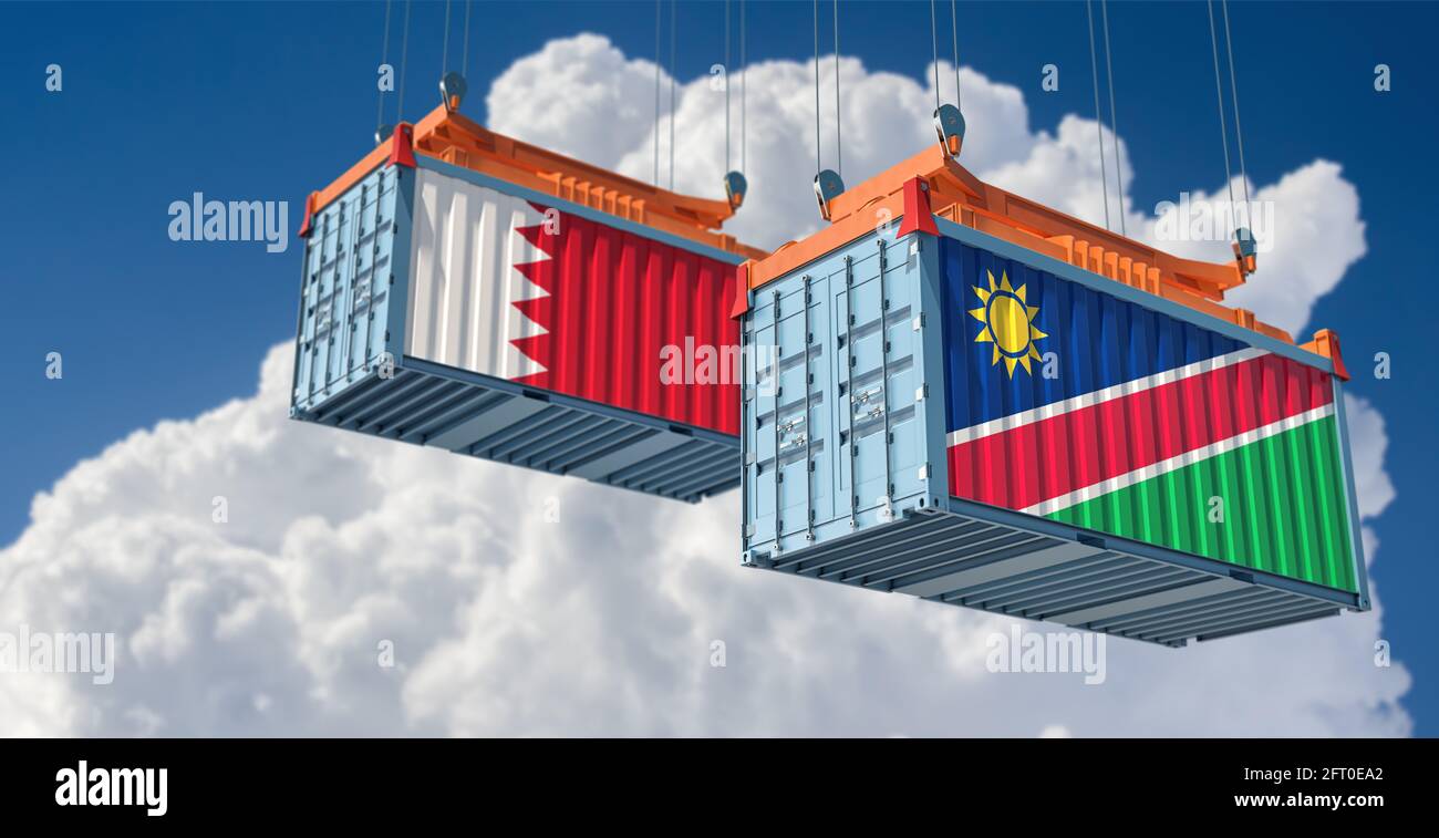 Bahrain namibia flag hi-res stock photography and images - Alamy