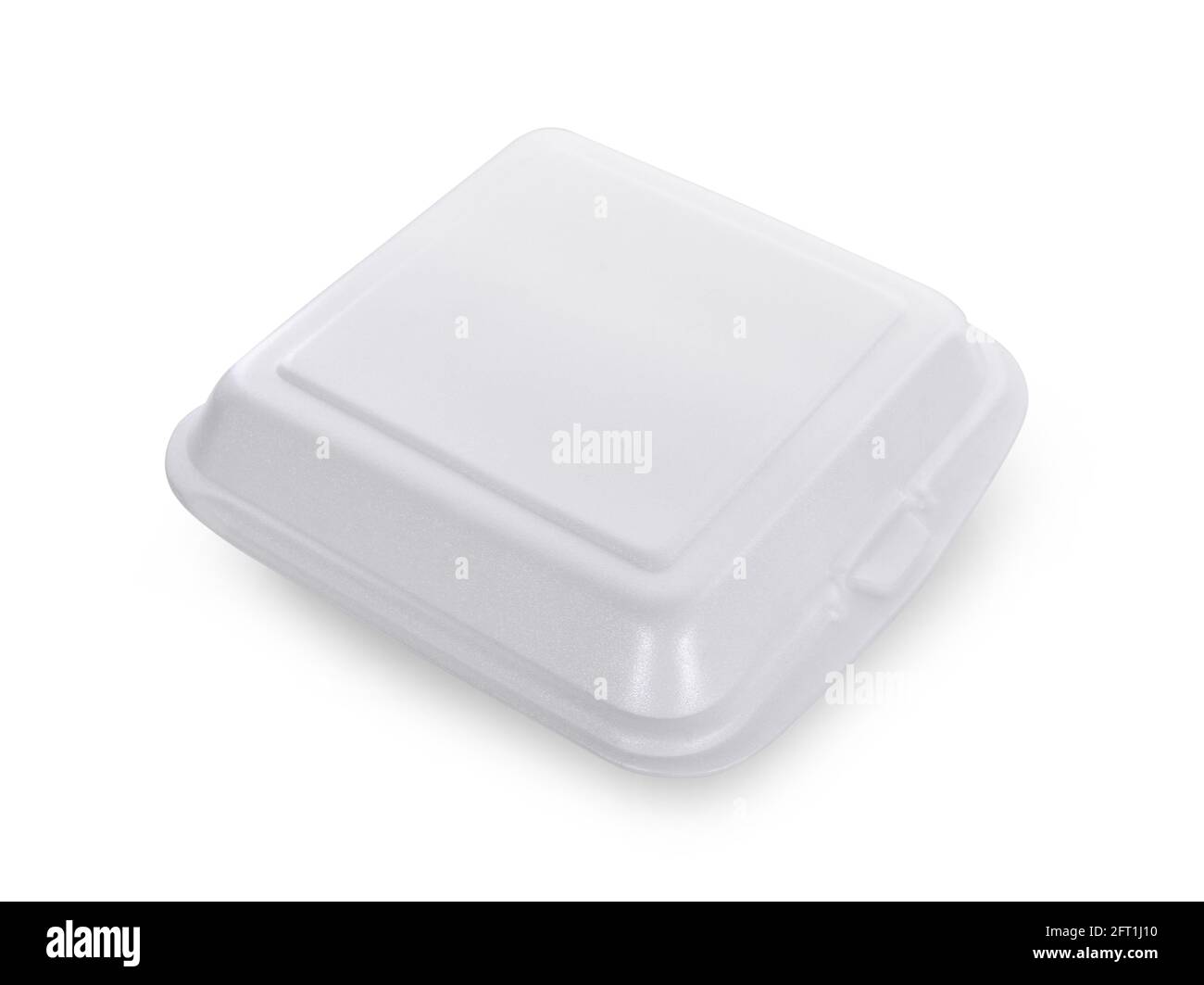 Foam box isolated on white background Stock Photo