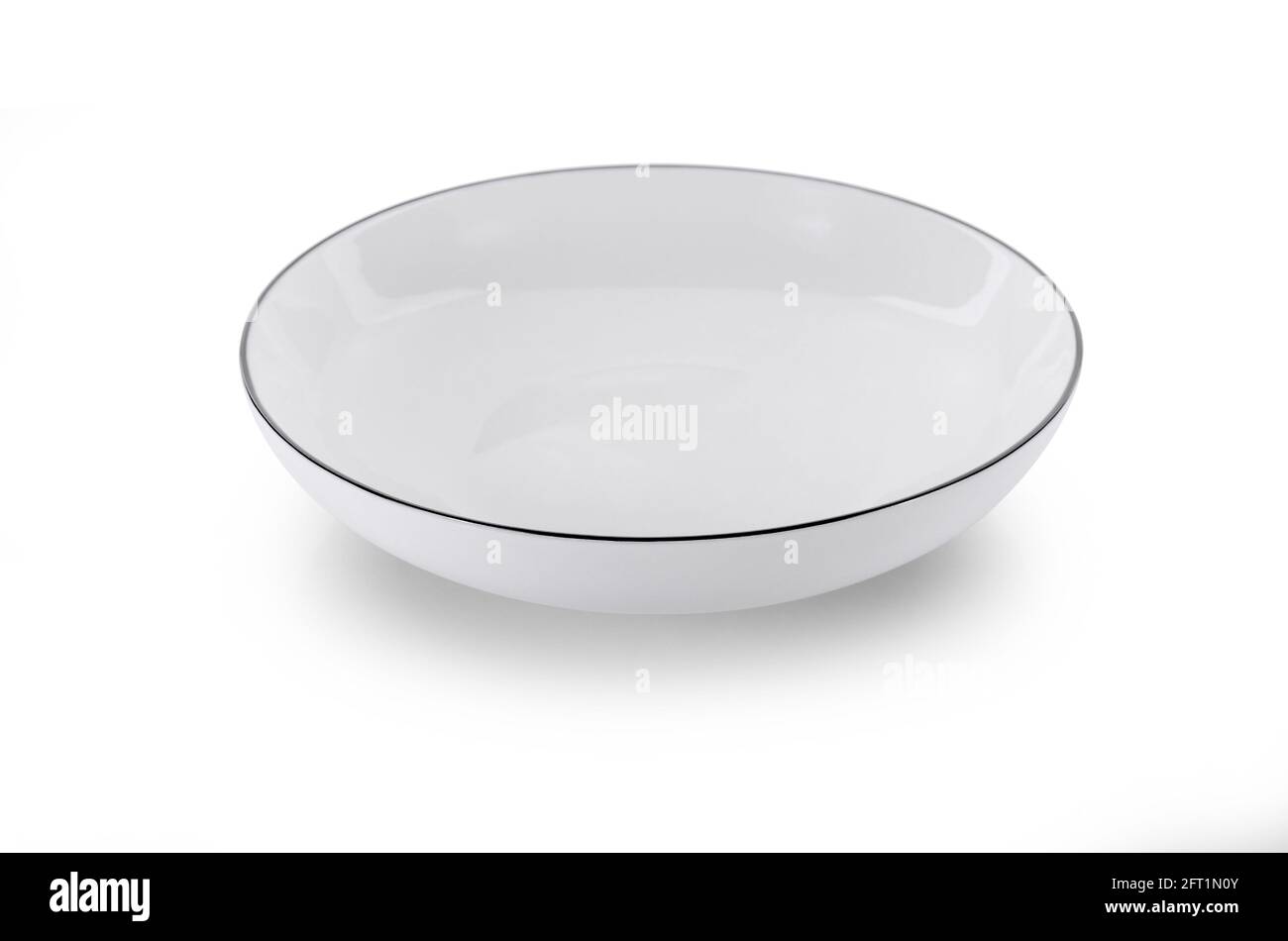 white plate isolated on white background Stock Photo - Alamy