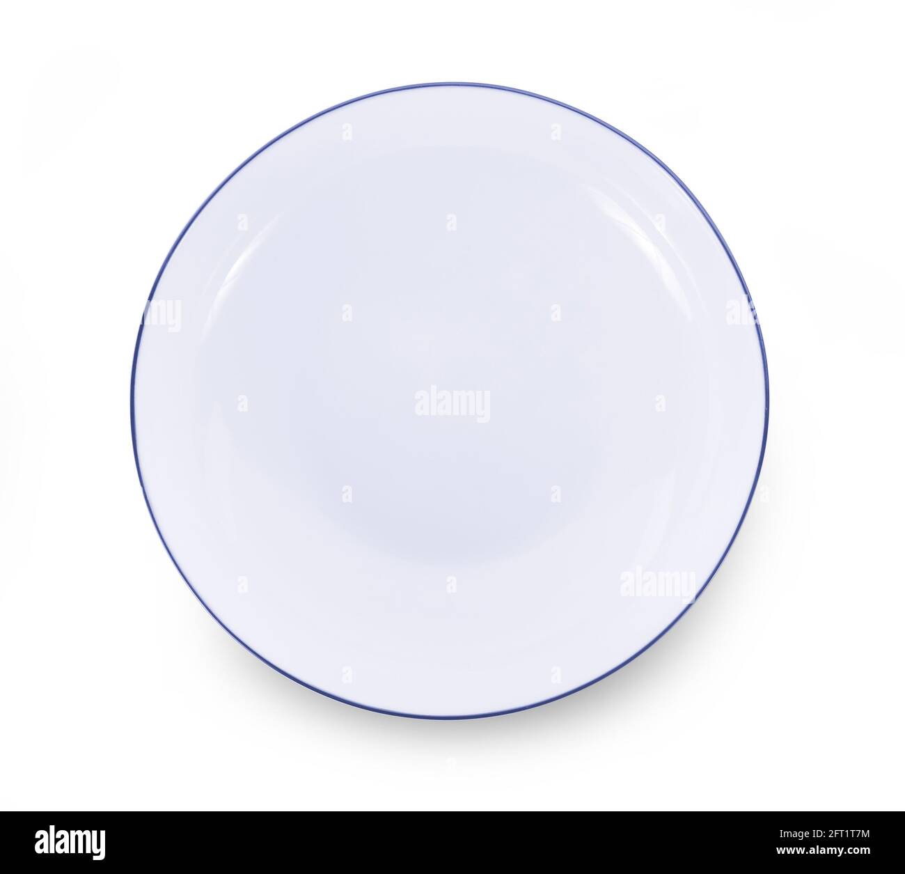empty plate isolated on white background Stock Photo - Alamy