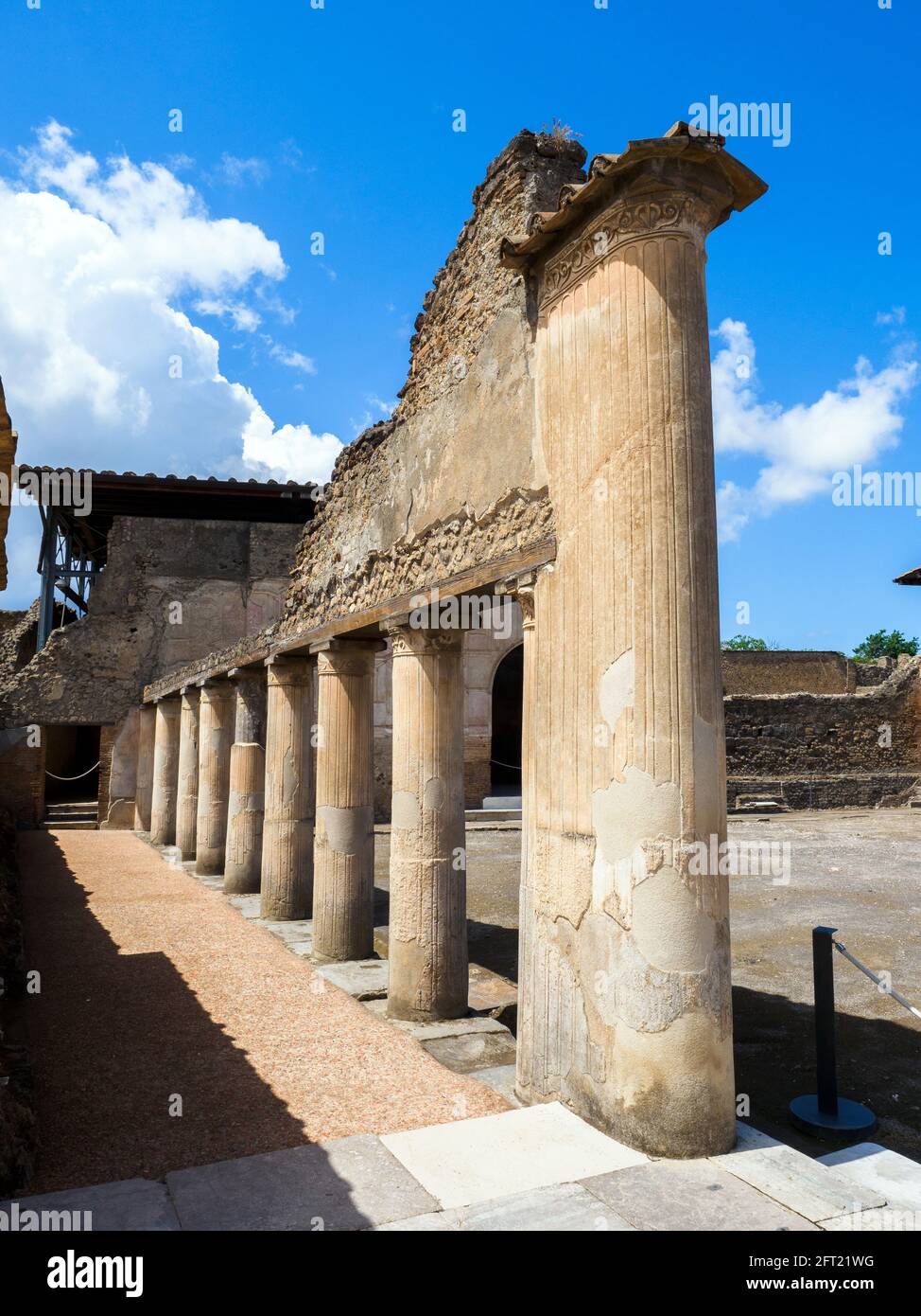 Stabian Baths (terme Stabiane) - Pompeii archaeological site, Italy Stock Photo