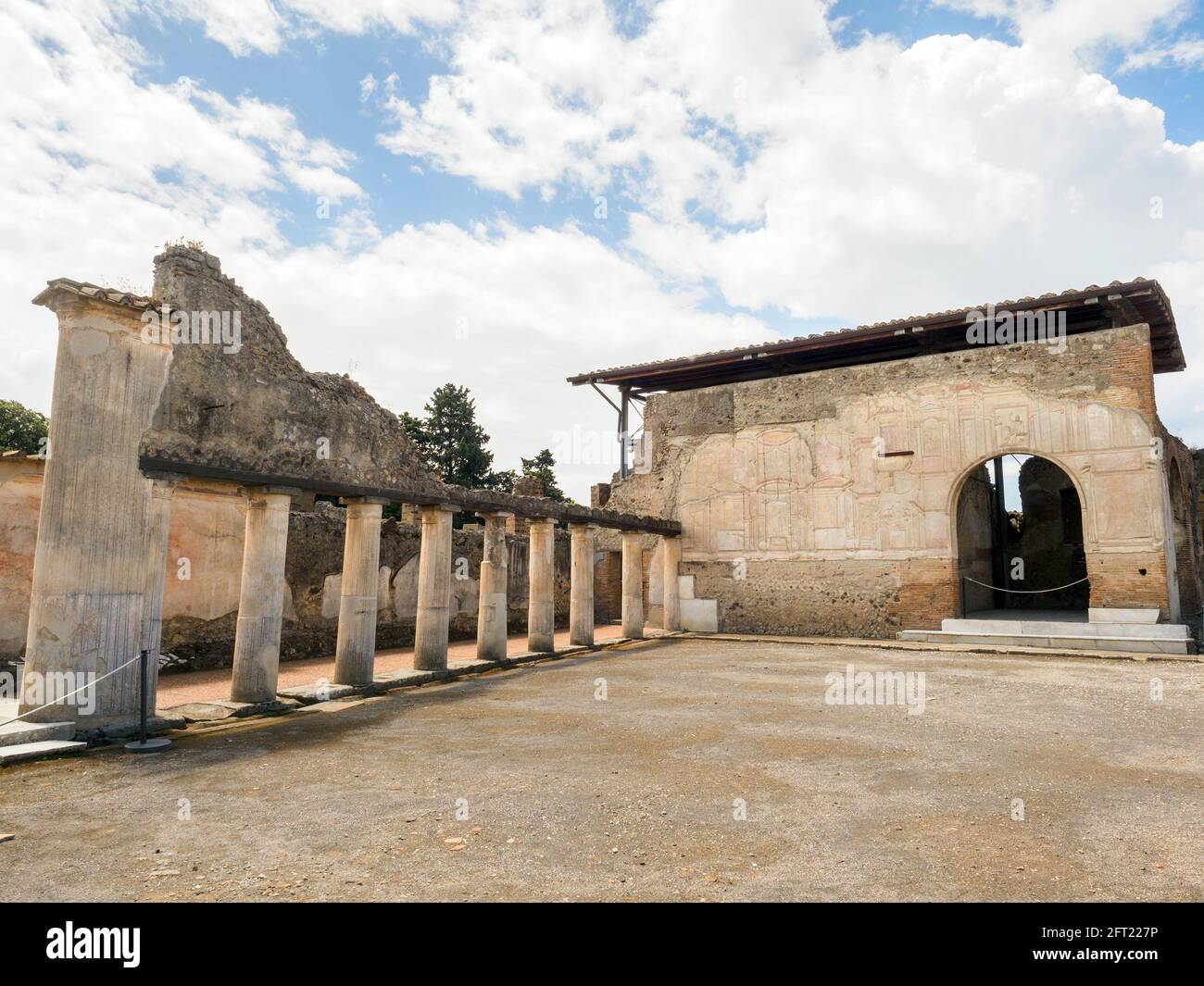 Stabian Baths (terme Stabiane) - Pompeii archaeological site, Italy Stock Photo