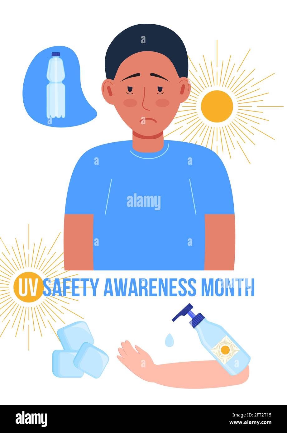 UV Safety Awareness Month concept vector. Healthcare, medical event is