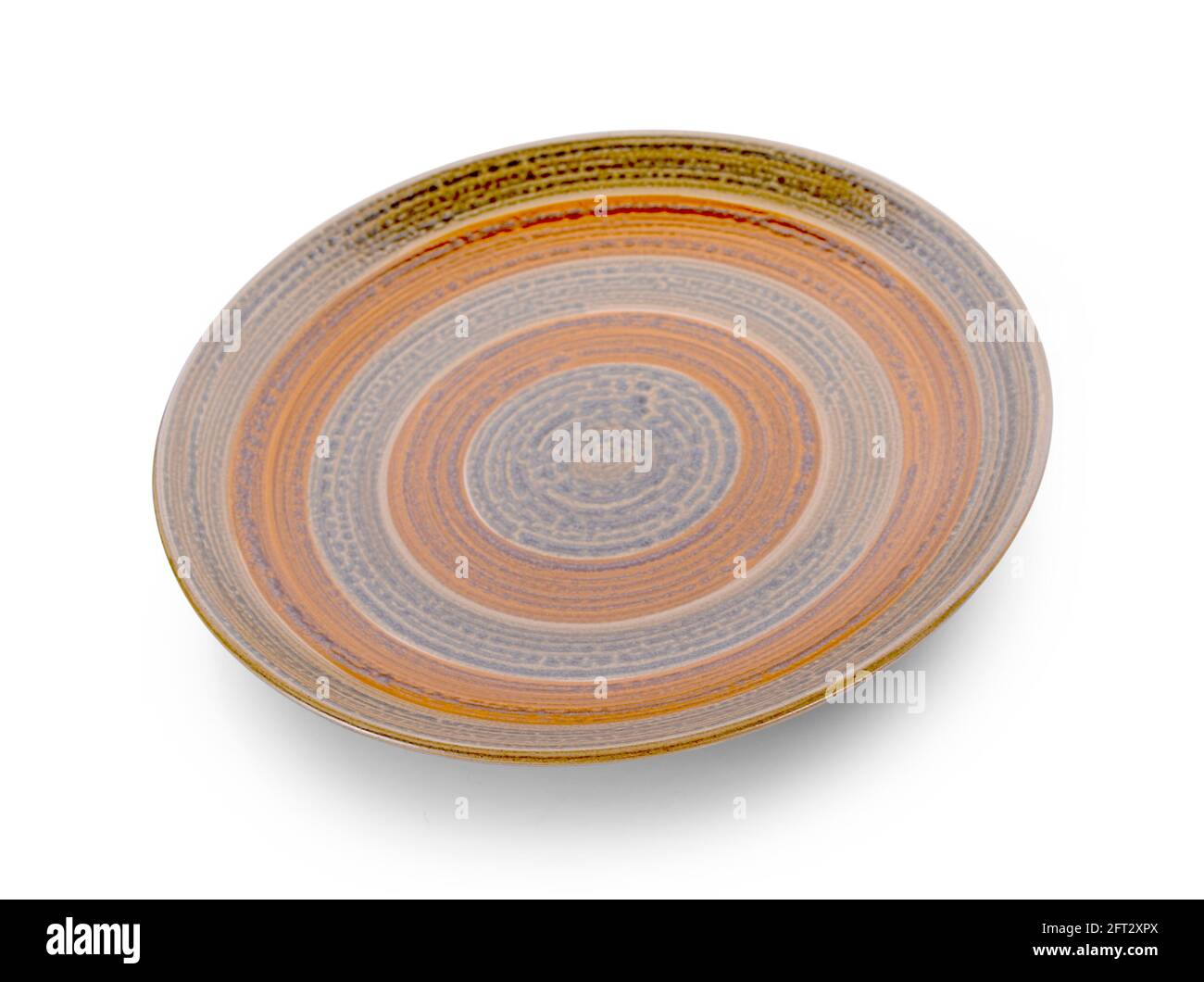 empty plate isolated on white background Stock Photo - Alamy