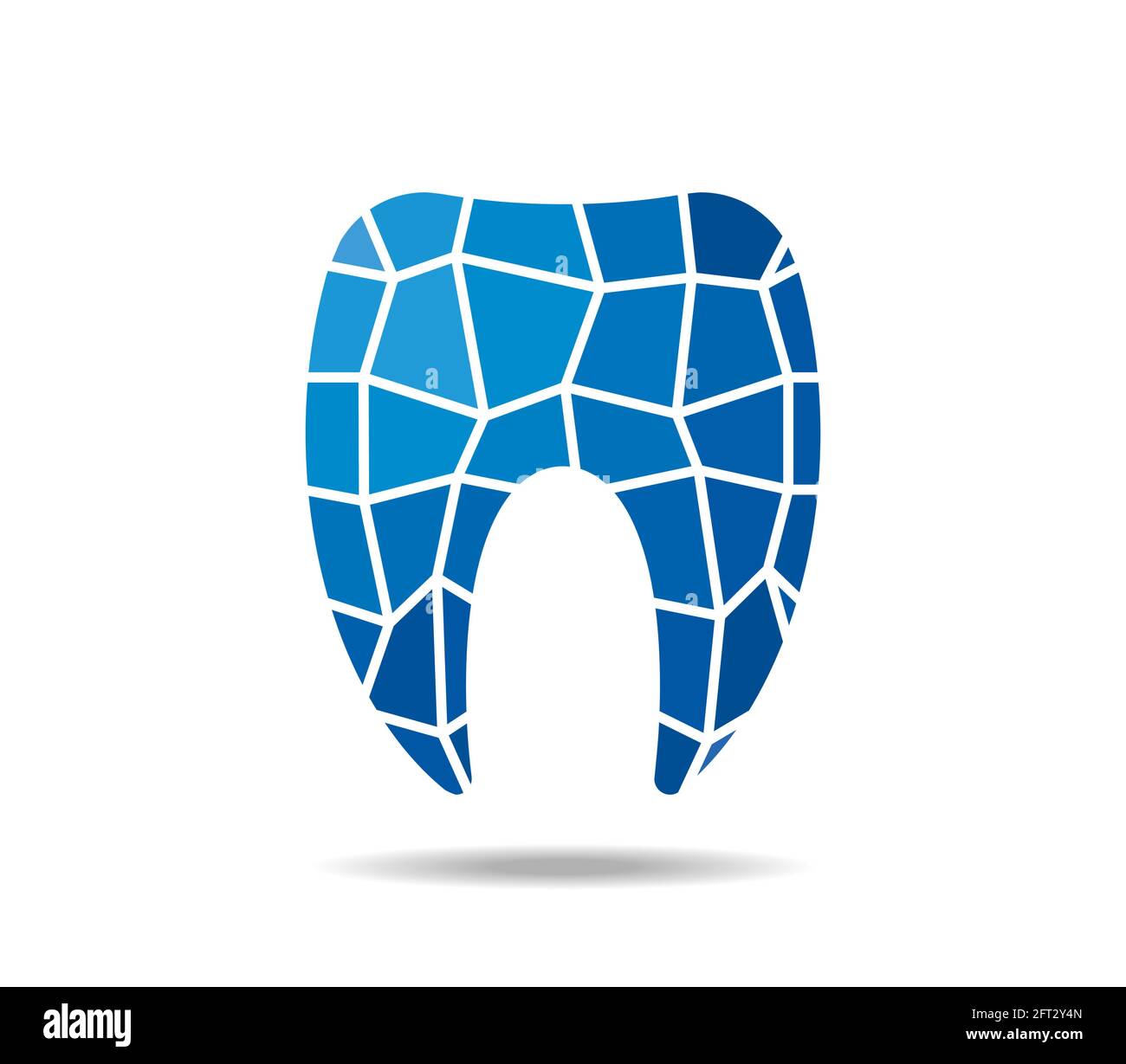 Tooth in blues, mesh, subdivided Stock Vector Image & Art - Alamy