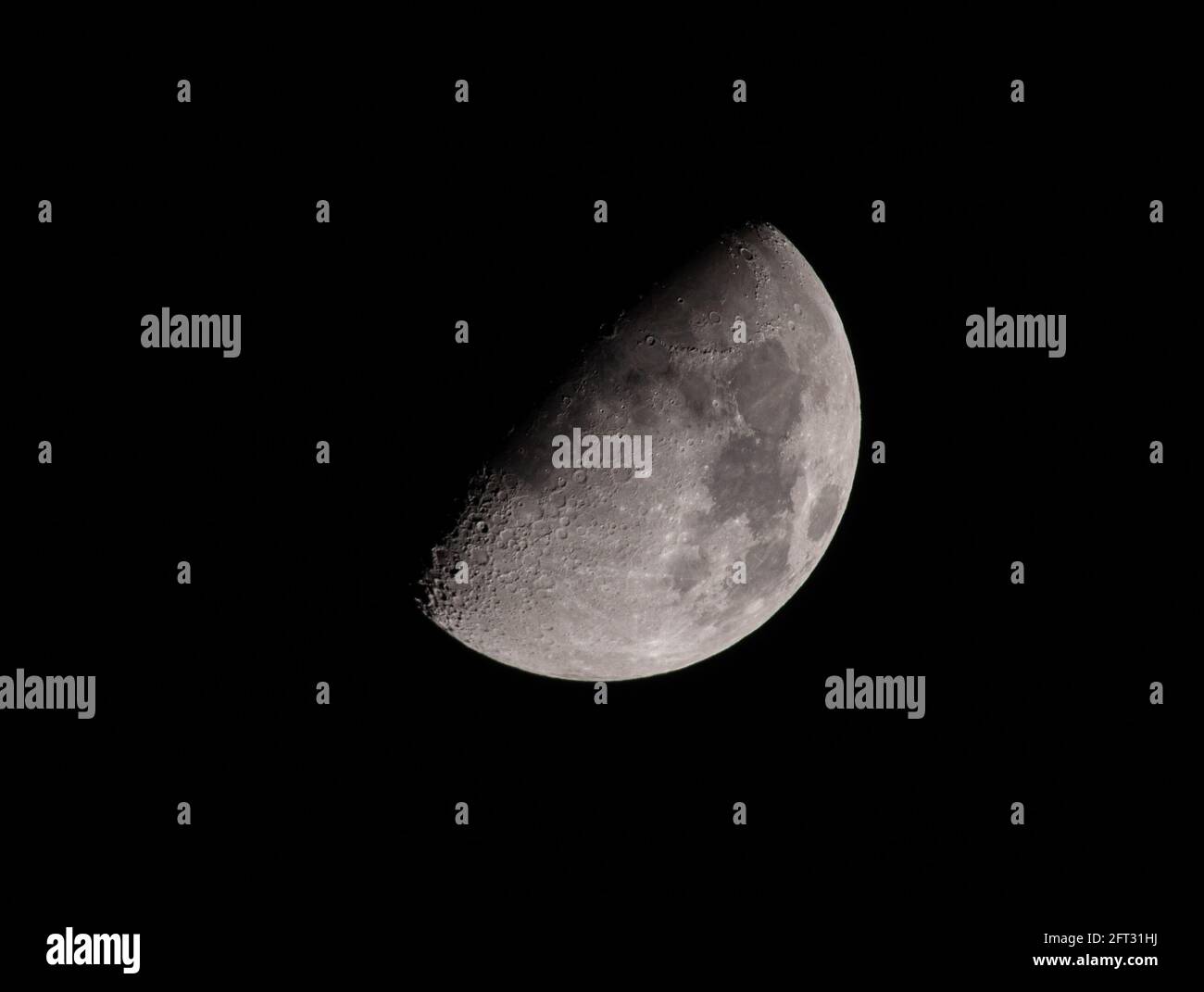Waxing Gibbous Moon May 20th Stock Photo