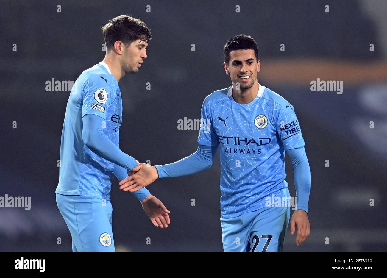 File photo dated 26-01-2021 of Manchester City's Joao Cancelo (right). Issue date: Friday May 21, 2021. Stock Photo