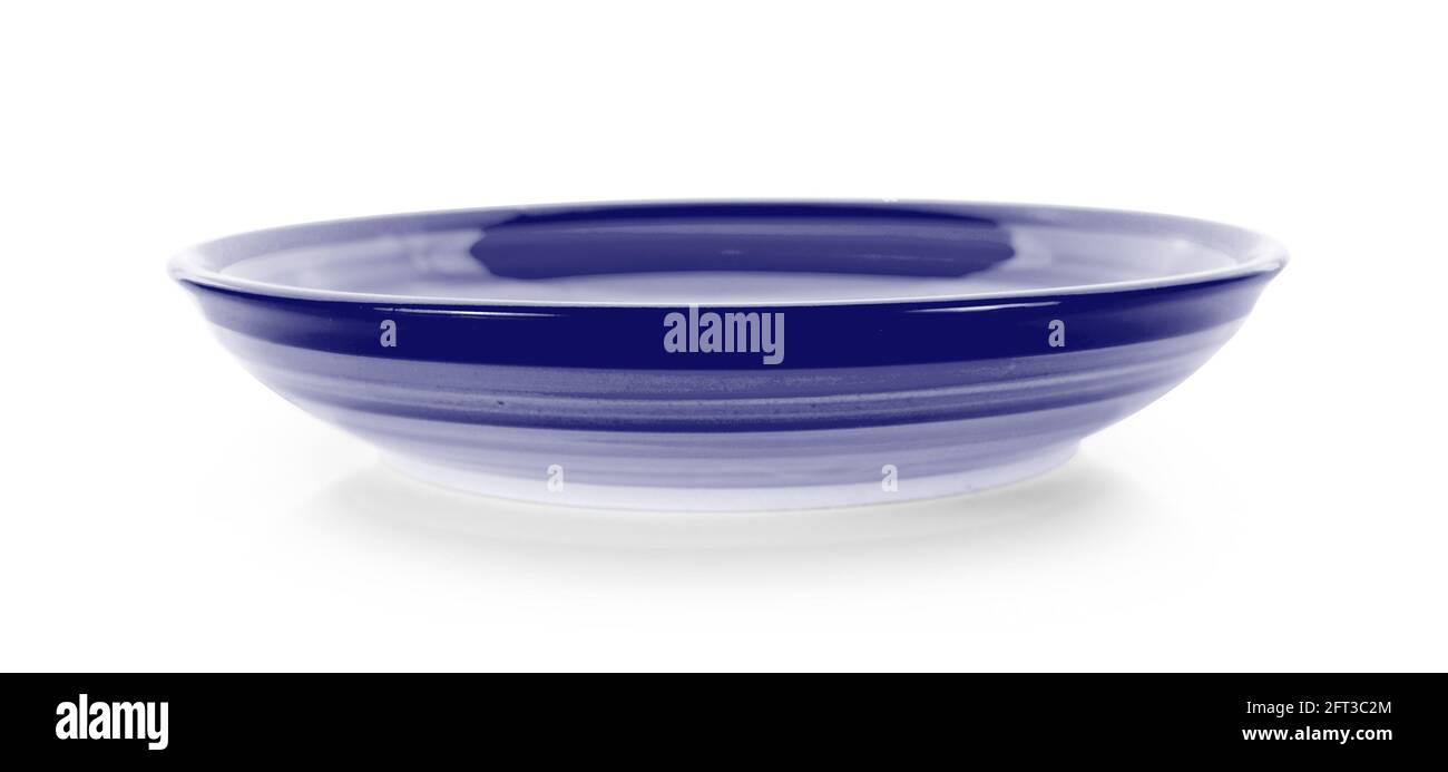 empty plate on white background Stock Photo - Alamy