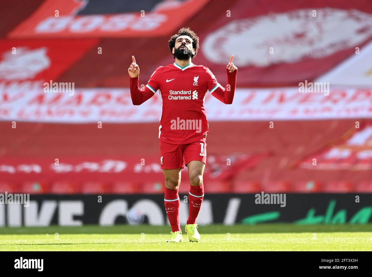 File photo dated 10-04-2021 of Liverpool's Mohamed Salah. Issue date: Friday May 21, 2021. Stock Photo