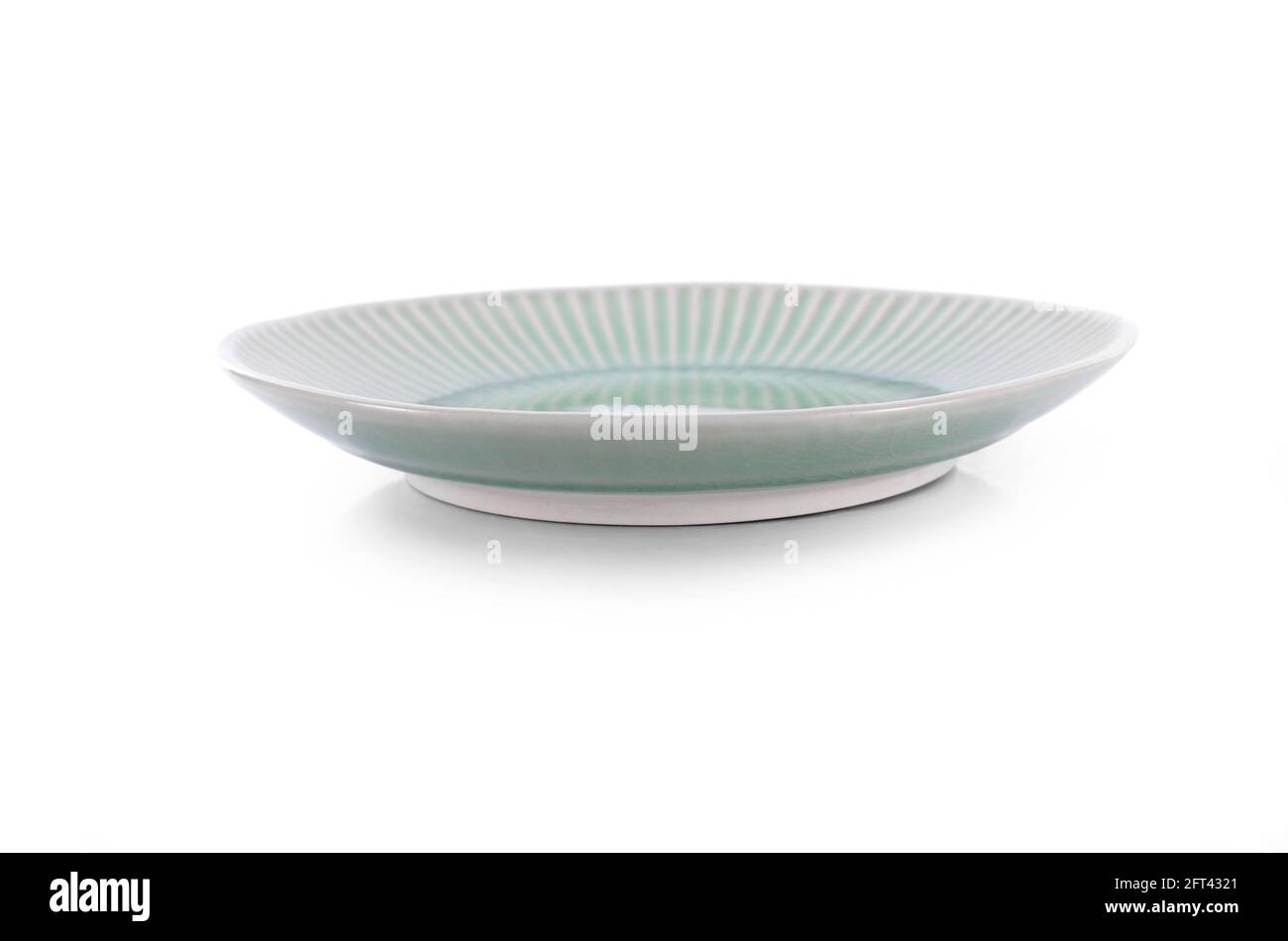 empty plate isolated on white background Stock Photo - Alamy