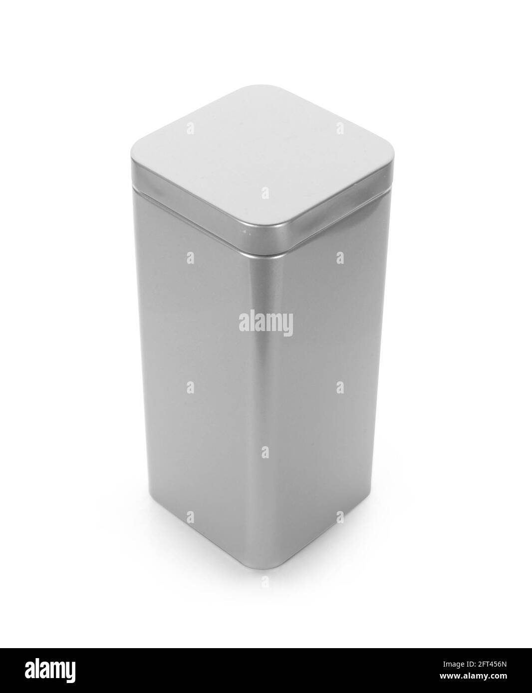 silver metal box isolated on white background Stock Photo Alamy