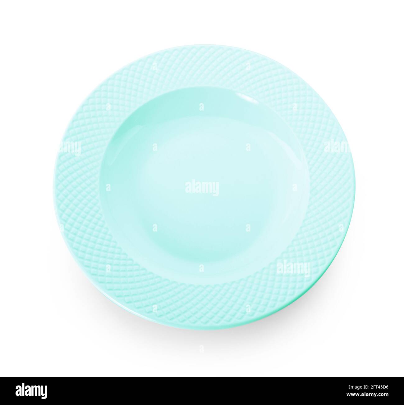 empty plate isolated on white background Stock Photo - Alamy