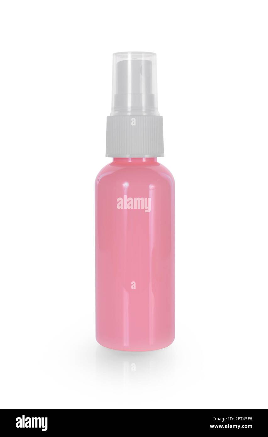 Spray bottle isolated on white background Stock Photo - Alamy