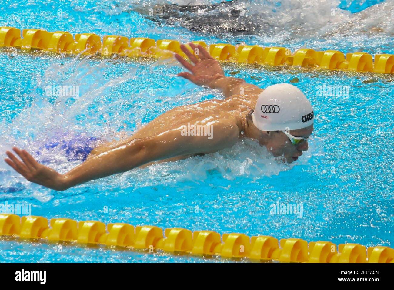 Hubert Kos of Hongrie  200 M Medley Final during the 2021 LEN European Championships, Swimming event on May 20, 2021 at Duna Arena in Budapest, Hungary - Photo Laurent Lairys/ ABACAPRESS.COM Stock Photo