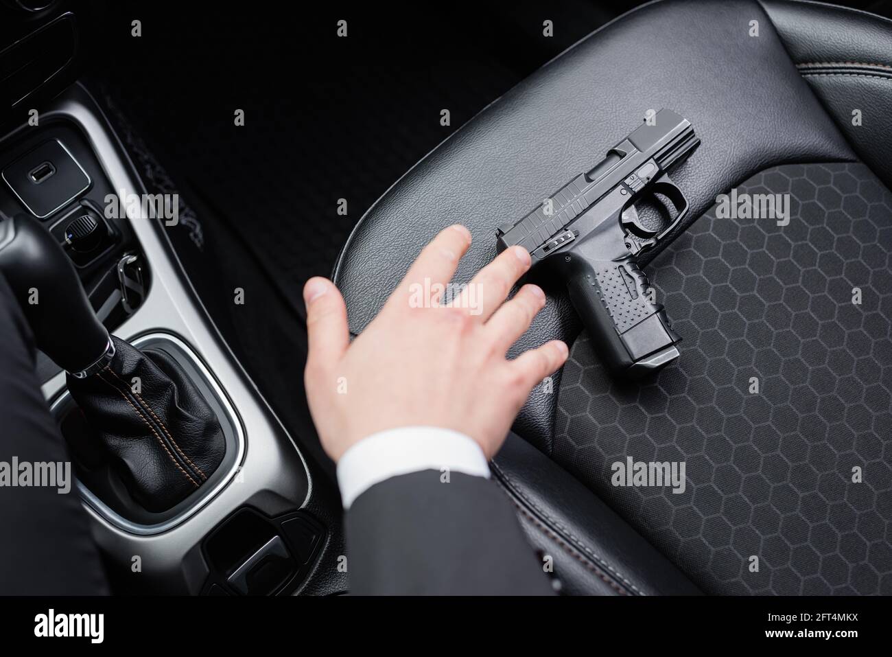 We both reached for the gun. We both reached for the gun