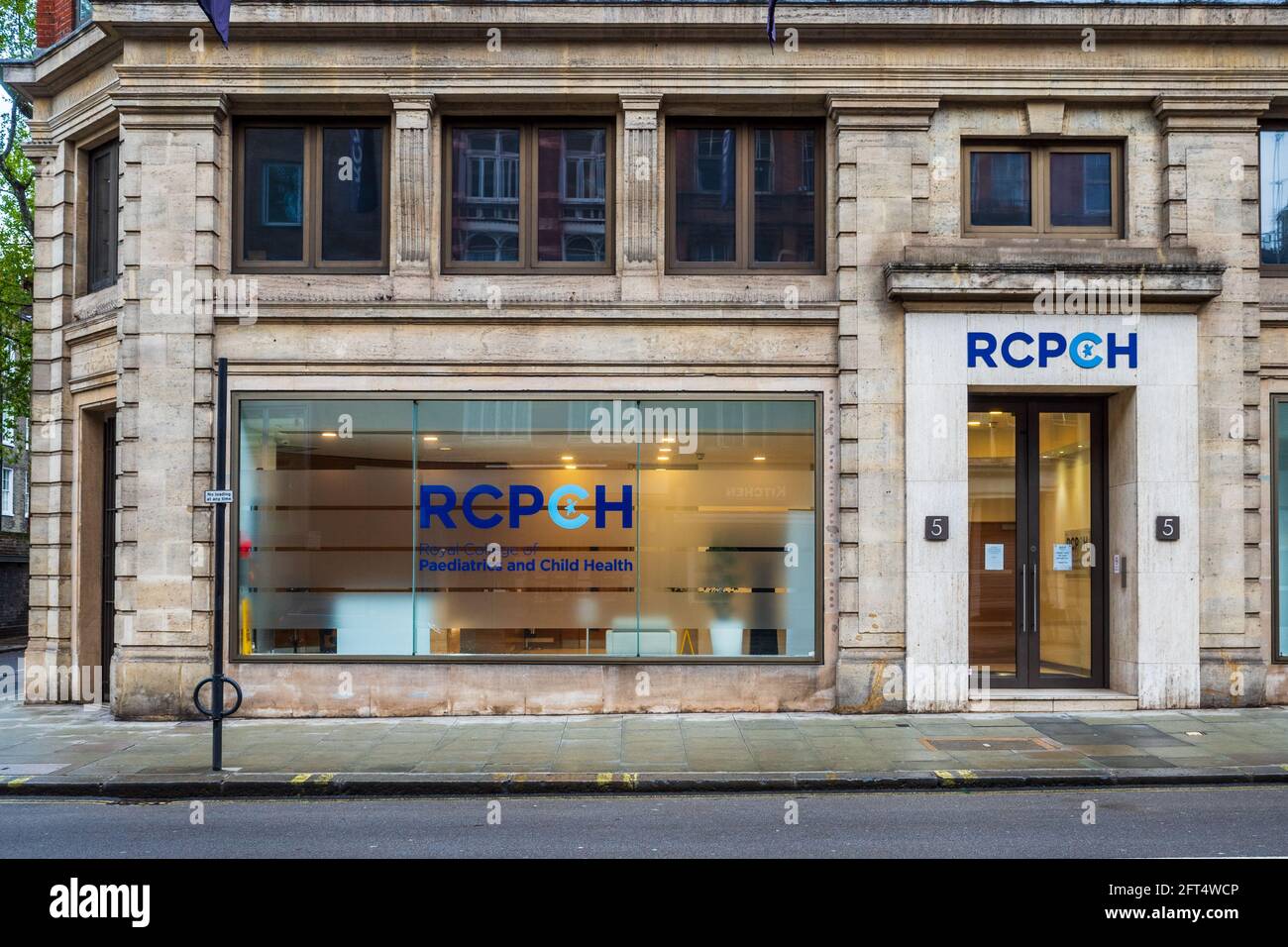 RCPCH - the Royal College of Paediatrics and Child Health on Theobalds Road in Central London, founded in 1996. Stock Photo
