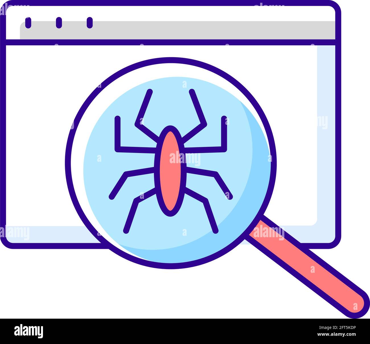 Computer viruses RGB color icon Stock Vector Image & Art - Alamy