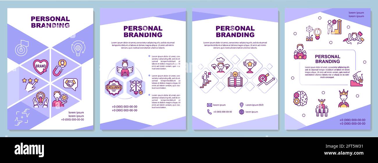 Personal branding brochure template Stock Vector Image & Art Alamy