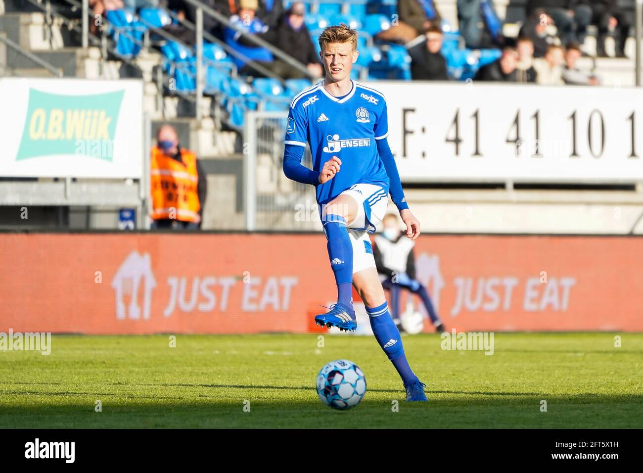 Lyngby, Denmark. 20th May, 2021. Frederik Winther (6) of Lyngby Boldklub seen during the 3F Superliga match between Lyngby Boldklub and Odense Boldklub at Lyngby Stadium. (Photo Credit: Gonzales Photo/Alamy Live News Stock Photo