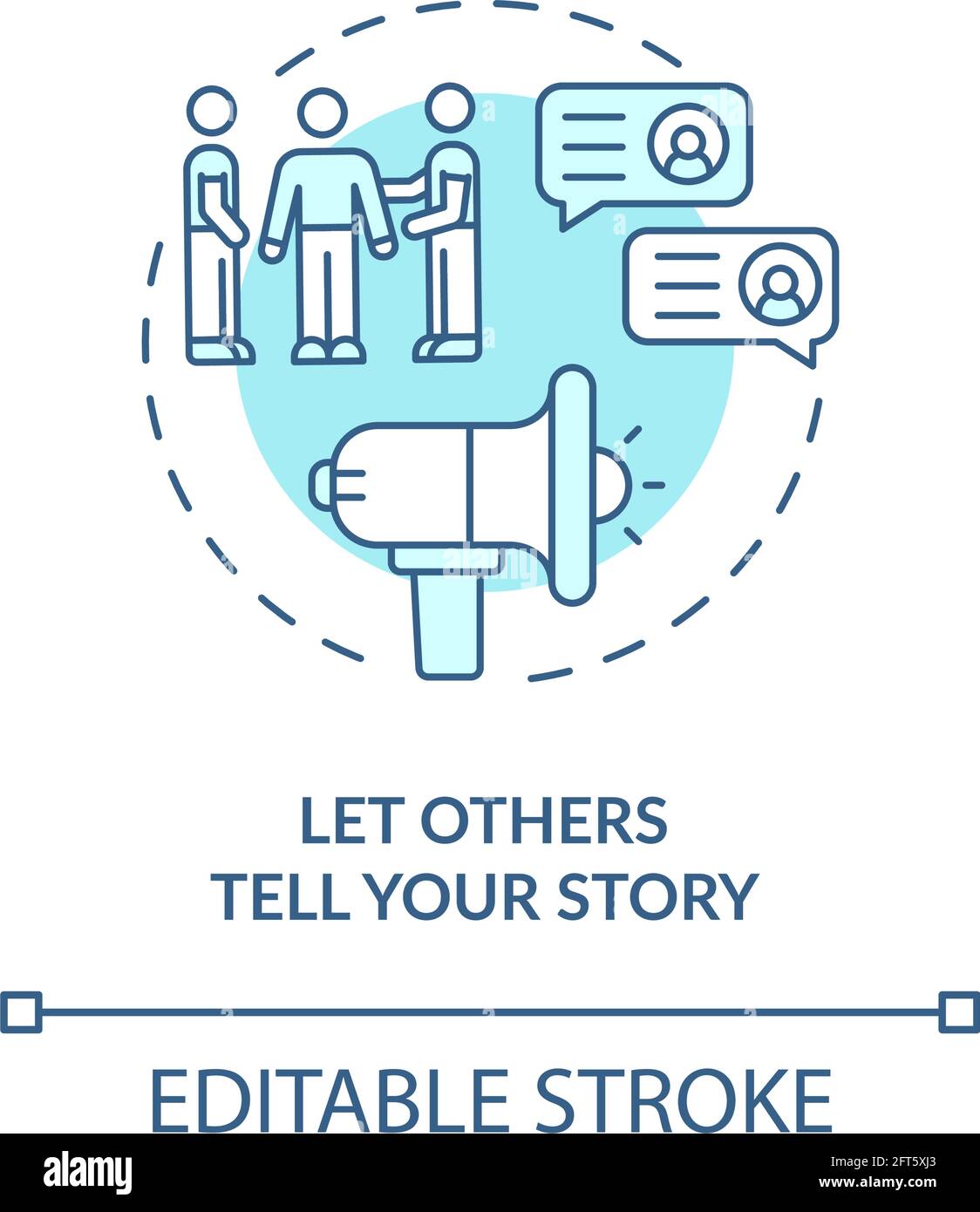 Let me tell you the story Stock Vector Images - Alamy