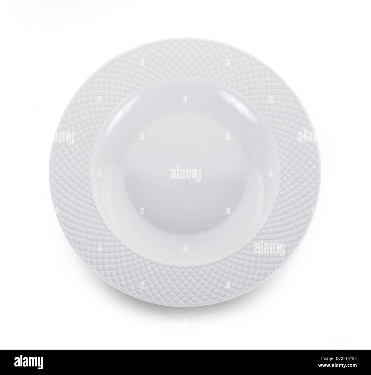 white plate isolated on white background Stock Photo - Alamy