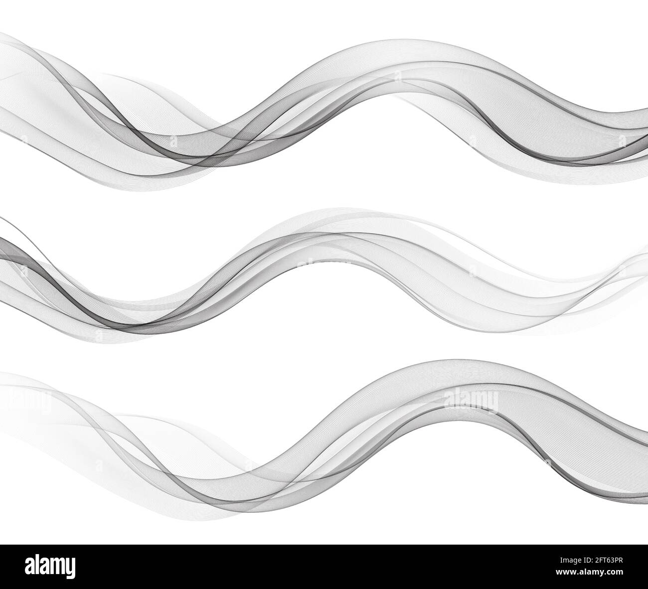 Vector Abstract Flowing Wave Lines Isolated On White Background. Design  Element For Technology, Science, Modern Concept Stock Vector Image & Art -  Alamy
